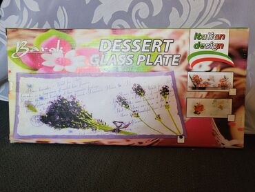 Ostalo posuđe: Tanjir nov barok 2016g italijanski dezen staklen. Tanjir iz 2016g za — 5