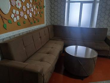 kreditle künc divanlar: Künc divan dəsti – yumşaq parça üzlü - Model: L formalı künc divan - — 4