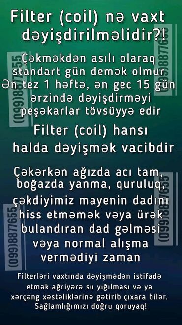 Qəlyan, vayp və aksesuarları: Vape üçün Filterlər (original) ✔️ ▫️ Eleaf İstick Pico 1 ədəd: 6 AZN — 9