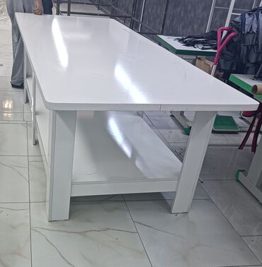 деревянный стол ручной работы: Стол, цвет - Белый