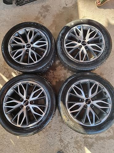 Колеса в сборе 215 / 55 / R 17, Лето, Б/у, Комплект, Легковые, Литые, отверстий - 5