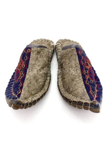 Другая мужская обувь: Войлочные тапочки, остроносые, "ПАДИШАХ", мужские ручной работы — 10