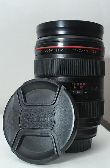 ev zengi: Canon EF 24-70mm f/2.8 L USM obyektiv 1ci nəsil - Fokal məsafə: 24–70 — 7