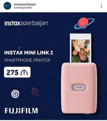 foto printer: İnstax Mini Link 2 Smartphone Printer. printer açılmıyıb pakofqadı. 1