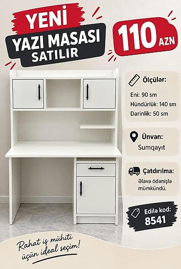 Yeni yazı masası – 110 AZN Ölçülər: - En: 90 sm - Hündürlük: 140 sm - lalafo.az -da Yeni yazı masası – 110 AZN Ölçülər: - En: 90 sm - Hündürlük: 140 sm -