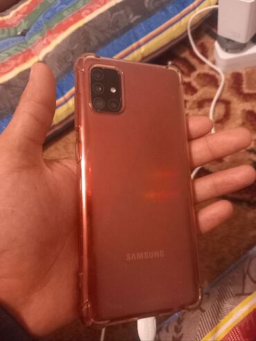 samsung bluetooth: Samsung A51, Б/у, 64 ГБ, цвет - Красный, 2 SIM