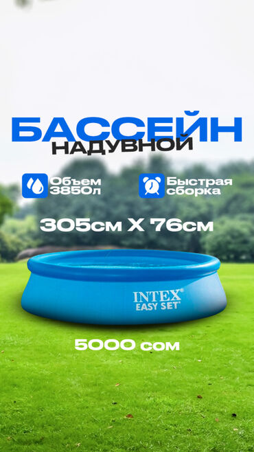 бассейн балдарга: Надувной бассейн Intex Easy Set диаметром 305 см и высотой 76 см