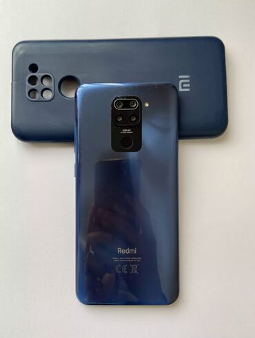 телефон huawei 8: Xiaomi, Redmi Note 9, Б/у, 128 ГБ, цвет - Синий, 2 SIM