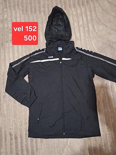 bele ski pantalone: JAKO sportska jakna sa kapuljačom - Boja: crna sa sivim detaljima i — 1