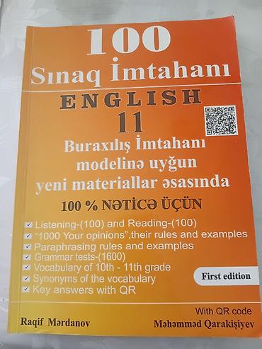 Testlər: Məhsul: “100 Sınaq İmtahanı – English 11” (First edition) Təsvir: - — 1