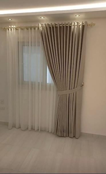 Шторы и занавески: Комплект штор, С тюлем в комплекте, Изготовление на заказ, Для зала — 56