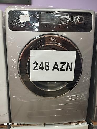Samsung paltaryuyan maşın - Ön yükləməli model, gümüşü/boz korpus - lalafo.az -da Samsung paltaryuyan maşın - Ön yükləməli model, gümüşü/boz korpus -