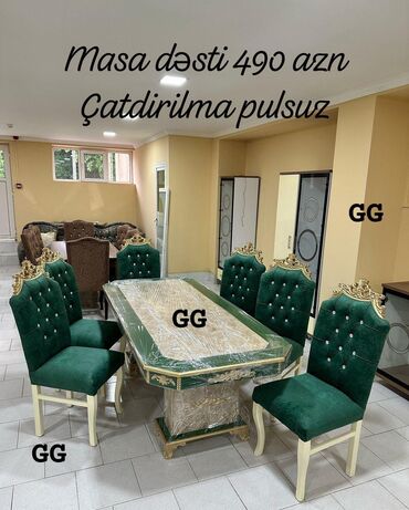 Masa və oturacaq dəstləri: Masa desti sifarisle hazırlanır. ⚜️ İstehsaldan satiş, otağınıza