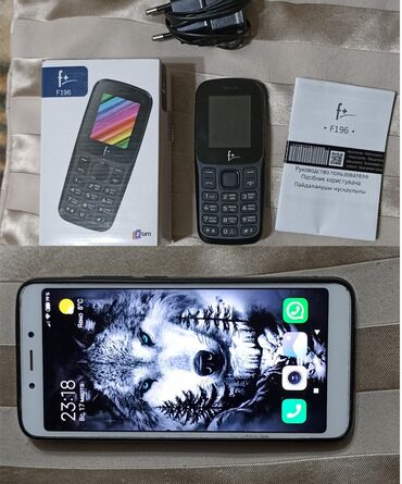 телефон 2500: Xiaomi, Redmi 6A, Б/у, 16 ГБ, цвет - Белый, 2 SIM