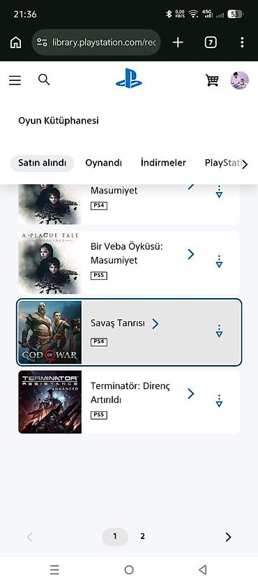 free fire hesab satisi tap az: PlayStation hesabında geniş oyun kitabxanası Tərkib: - PS5 və PS4 — 10