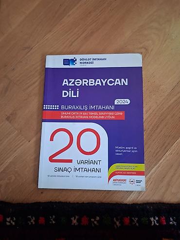 Testlər: Azərbaycan dili 20 variantlı sınaq imtahanı kitabı islenib amma — 1
