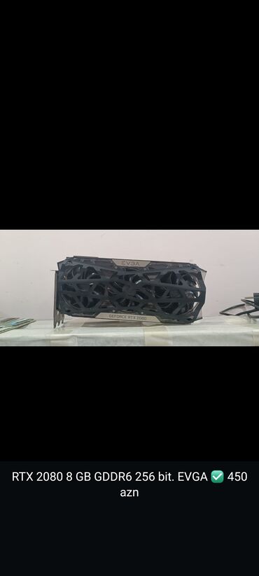 ноутбук casper: Videokart EVGA GeForce RTX 2080, 8 GB, İşlənmiş