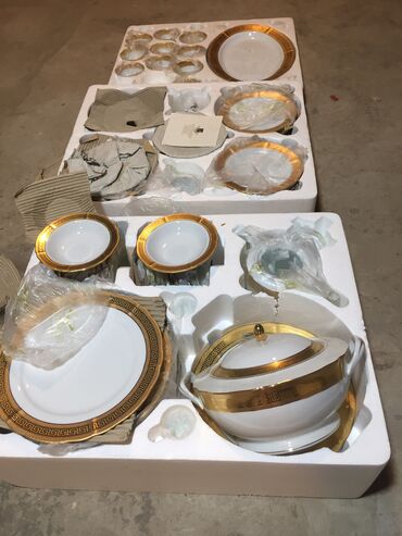 Nahar dəstləri və servizlər: Nahar dəsti, rəng - Qızılı — 5