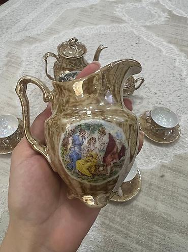 Qab-qacaq və mətbəx ləvazimatları: Qəhvə dəsti, rəng - Qəhvəyi, Madonna, 6 nəfərlik, Almaniya — 4