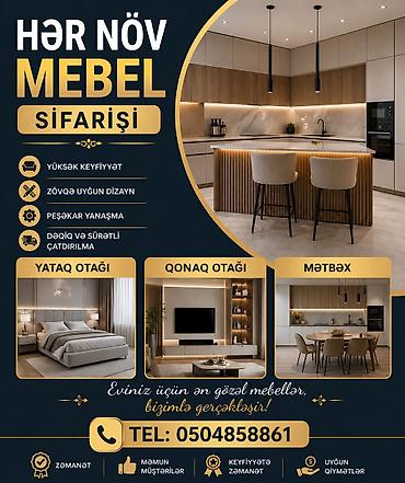 mebel yigilmasi: İSTƏNİLƏN ZÖVQDƏ VƏ ÖLÇÜDƏ SİFARİŞLƏR QƏBUL OLUNUR — 1