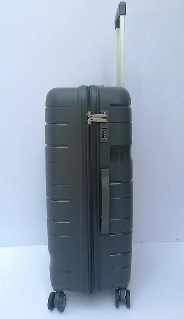 Putni koferi i torbe: Veliki kofer na točkiće – tamnosiva boja - Tvrda spoljašnjost sa — 11