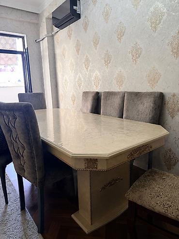 pemo luks: Klassik üslubda yemək/Qonaq otağı masası - Material: Möhkəm ağac — 2
