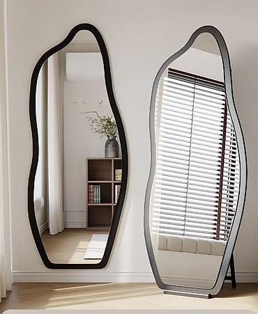 standing mirror: Зеркало напольное волнообразной формы - Дизайн: плавные органические — 1