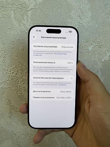 айфон 17е: IPhone 17, Б/у, 256 ГБ, Черный, 100 % — 9