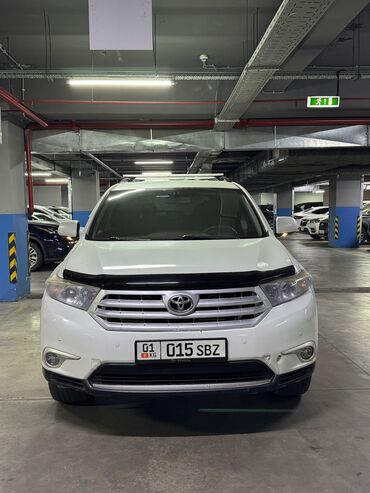 машины 2010 года и выше: Toyota Highlander: 2012 г., 3.5 л, Автомат, Бензин, Жол тандабас