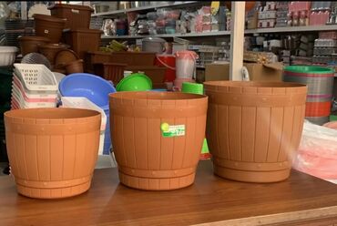 Bitkilər üçün dibçəklər: Dibcek dibcek qabi yuvarlaq rengli gul qabi yumru rengli Dibcek — 9