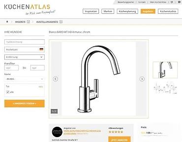 Slavine: Moderan jednoručni lavabo-mixer, visokog luka (G‑oblika), hrom završna — 5