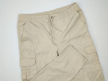 extreme baggy: Męskie spodnie cargo jogger – beżowe - Rozmiar: 40 (MEN) - Krój — 1