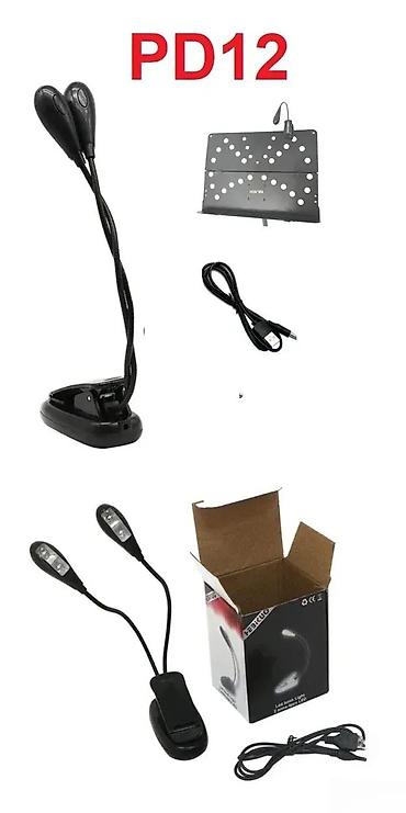 barski set: LED LAMPA SA 2 GLAVE + USB KABL | LED lampa za notni pult, miksetu — 1