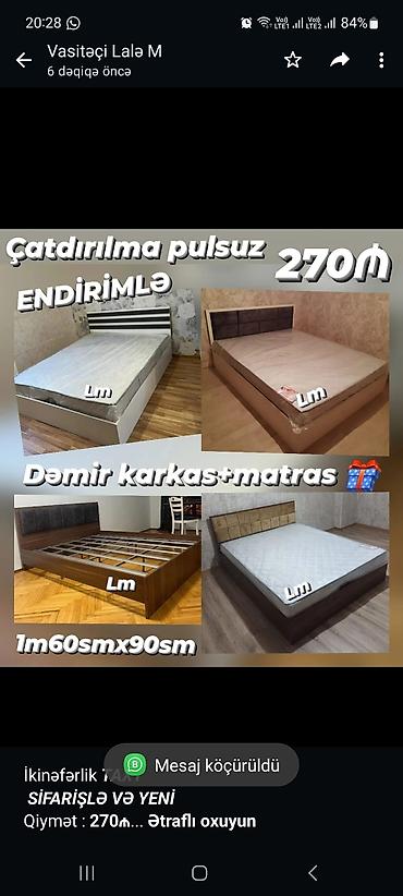 İkinəfərlik _*TAXT*_ _*SİFARİŞLƏ VƏ YENİ*_ Qiymət : *270₼* Ölçü
