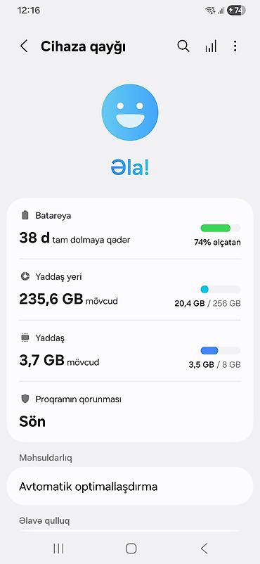 samsung es: Samsung Galaxy A25, 256 GB, rəng - Göy, Düyməli, Barmaq izi, İki sim kartlı — 7