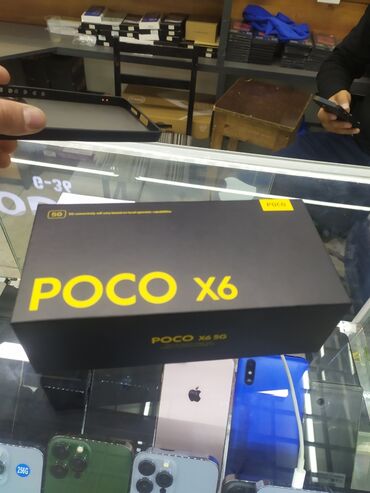 купить телефон поко: Poco X6, Колдонулган, түсү - Кара, 1 SIM, 2 SIM