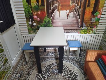 balkon ucun stol: Mətbəx üçün, Yeni, Açılmayan, Dördbucaq masa, 2 stul, Azərbaycan