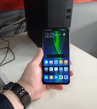телефон флай 2: Honor 8X, 64 ГБ, цвет - Синий, Сенсорный, Отпечаток пальца, Две SIM карты
