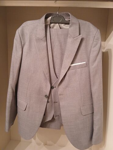 волшебные бобы оригинал: Kişi kostyum dəsti – YESPİNO Menswear - Rəng: Açıq boz, xırda toxuma