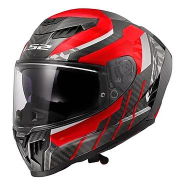 stranger things: Integralna moto kaciga LS2 – karbonska školjka, sportski dizajn — 2