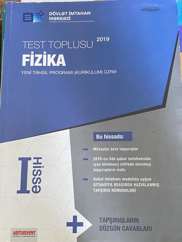 riyaziyyat test toplusu 1 ci hisse 2019 pdf: Fizika test toplusu 1 ci hissə