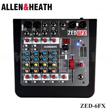 Гитары: Микшерный пульт Allen &amp; Heath ZED-6FX ZED-6FX сочетает в себе