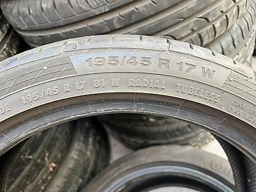stud 100: Шины 195 / 45 / R 17, Лето, Б/у, Комплект, Германия, Continental — 4