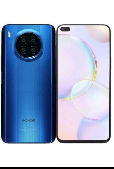 Honor: Honor 50 Lite, Б/у, 128 ГБ, цвет - Голубой, 2 SIM