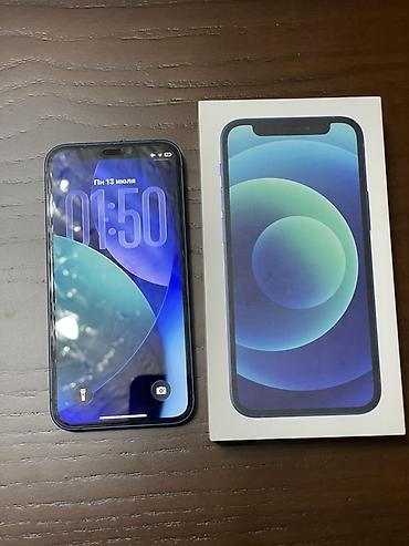 Apple iPhone: IPhone 12 mini, Б/у, 64 ГБ, Синий, Коробка, 72 % — 5