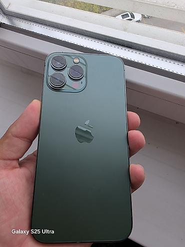 macbook 2015: IPhone 13 Pro Max, Б/у, 128 ГБ, Alpine Green, Зарядное устройство, 77 % — 5