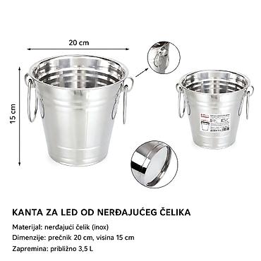 KMT Kanta 5403410-A Opis: Posuda namenjena držanju i serviranju leda