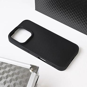 Maske i futrole za telefone: Maska Magsafe Kevlar za iPhone 16 Pro 6.3 crna — 9