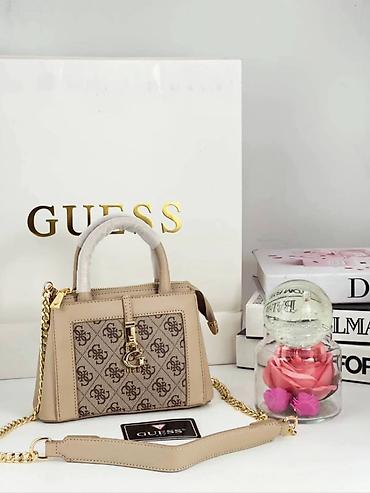 Torbe: GUESS ženska torbica – mini satchel/kamer torba sa lancem - Model — 8
