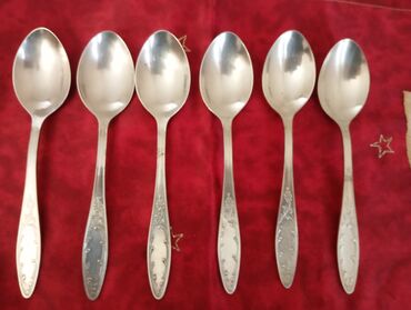 qapi bezeyi: Məhsul: Qəlyanaltı/şorba qaşıqları dəsti - Sayı: 6 ədəd - Material